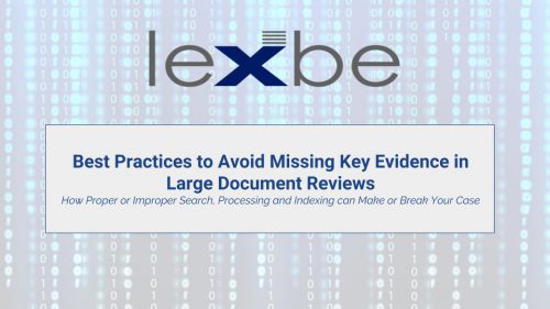 Best Practices to Avoid Missing Key Evidence in Large Document Reviews